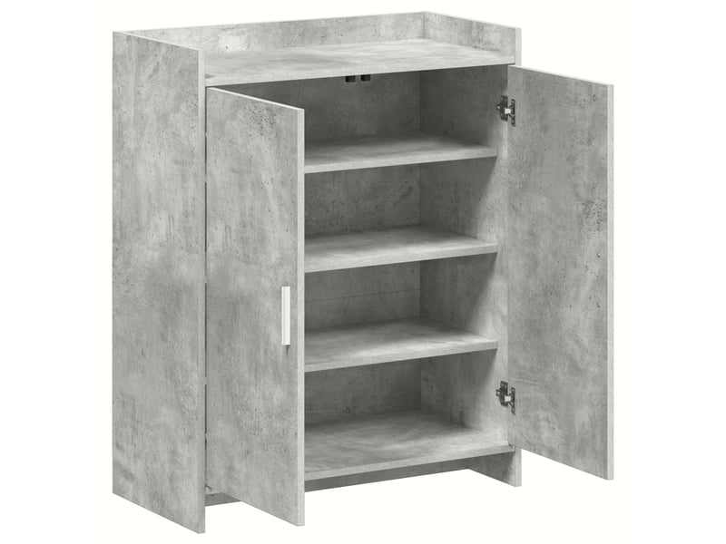  Meuble à chaussure, cabinet à chaussures avec stockage gris béton 73,5x36x92 cm shl2260  - Conforama D