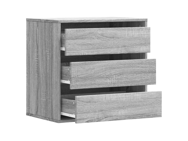  Commode chambre adulte, commode d'angle sonoma gris 60x41x58 cm bois d'ingénierie  - Conforama E