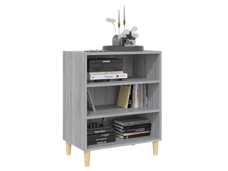  Buffet - bahut - meuble de rangement sonoma gris 57x35x70 cm bois d'ingénierie  - Conforama C
