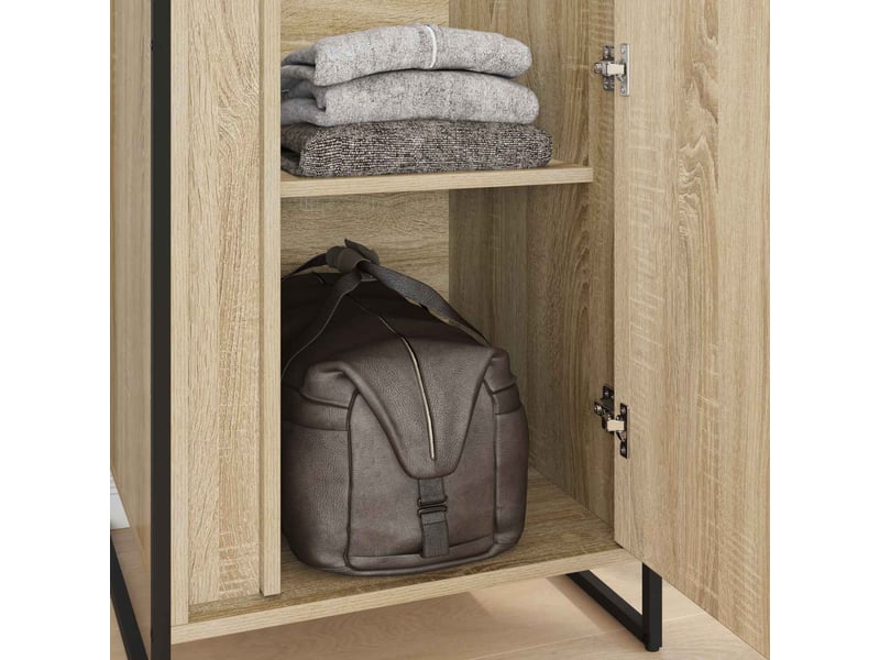  Garde-robe, armoire de rangement sonoma 50x50x200 cm bois d'ingénierie  - Conforama C