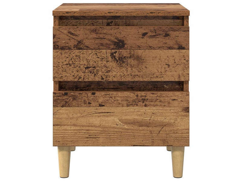  Table de chevet - table de lit bois ancien 40 x 35 x 50 cm bois d'ingénierie  - Conforama C