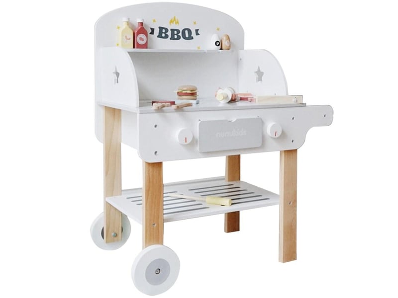 Barbecue en bois - avec accessoires - 75 cm GTK447 - Conforama A