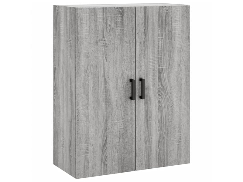  Buffet haut - bahut - meuble de rangement sonoma gris 69,5x34x180 cm bois d'ingénierie  - Conforama E