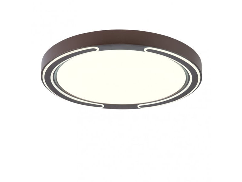  Plafonnier led fabrilamp asher marron 72 w 5616 lm 3000-4000-6500 k télécommande 6x50x50 cm 159585002 - Conforama D