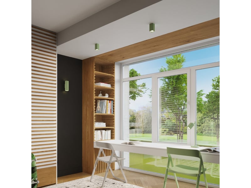  Applique rayo 20 sauge aluminium moderne 20x6x8cm SL.3302 - Conforama C