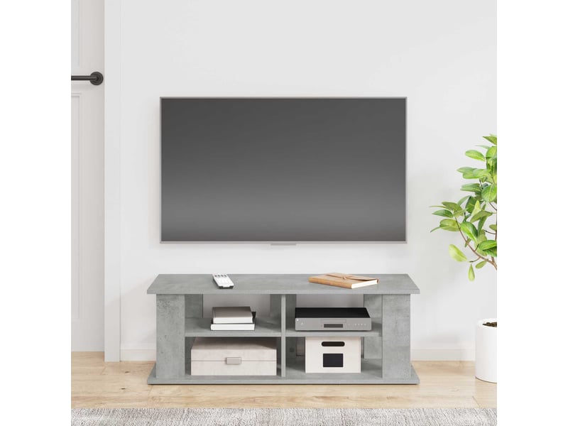  Support de télévision gris béton 96x35x33,5 cm  - Conforama D