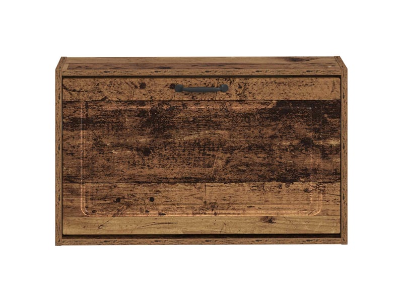 Meuble à chaussures mural, armoire à chaussures utrecht 71x17x43 cm bois ancien  - Conforama D