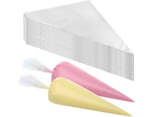 Poches à douille jetables, 100 pièces 31×21cm poches à douille jetables pour la décoration de pâtisseries, de gâteaux, de biscuits, pour la pâtisserie