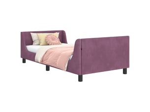 Lit simple 90x200 cm    coloris violet