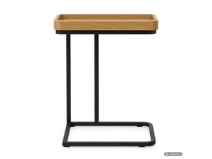 Table basse rectangulaire coloris naturel AKORD HYGGO - 40 cmx30 cm
