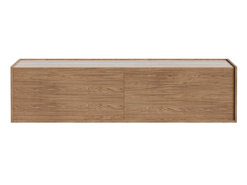 Selsey cabby - meuble tv sur piedmural sur piedmural - 180 cm - chêne casella brun Cabby - Conforama A