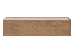 Meuble tv coloris bois clair 180 cm SELSEY  Cabby