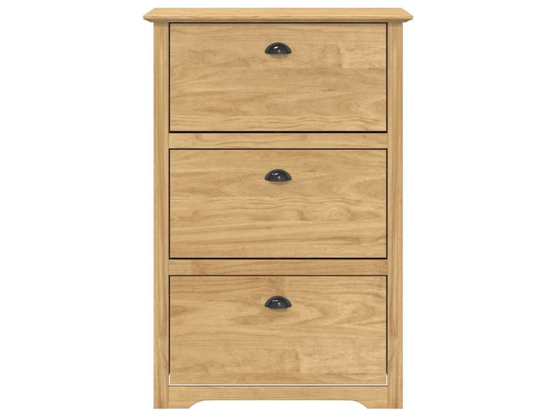 Meuble à chaussures, rack à chaussures bodo 80x35x118 cm bois d'ingénierie - Conforama E