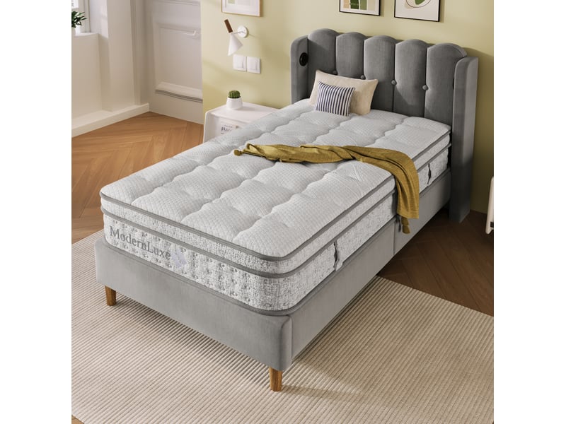 Matelas 90x200 cm à ressorts ensachés et mousse froide, 7 zones, h3  - Conforama B
