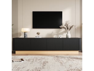 Meuble tv coloris noir 200 cm HAVRYA