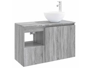 Ensemble de mobilier de salle de bain 2 pc sonoma gris cf64193
