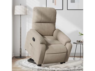 Fauteuil fixe Tissu taupe