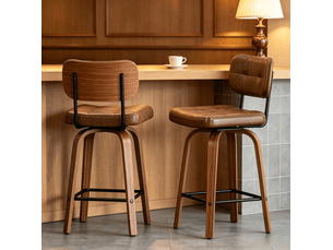 tabouret de bar  <strong>HAUSS SPOLE</strong>  - marron hauteur d'assise 66 cm vendu Par paire