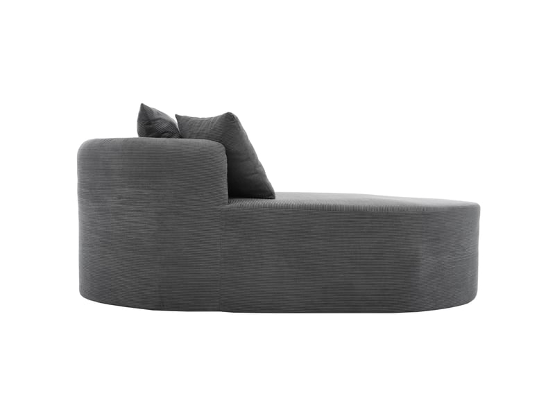 Canapé de salon, canapé pour séjour, en velours, dossier inclinable, livré monté, pour salon, 122 cm - Conforama B