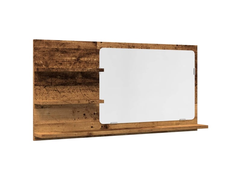  Armoire à miroir de salle de bain vieux bois bois d'ingénierie shl3834  - Conforama A