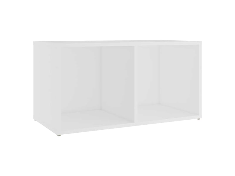  Lot de 2 meuble tv bas salon blanc 72x35x36,5 cm bois d'ingénierie shl17385  - Conforama D