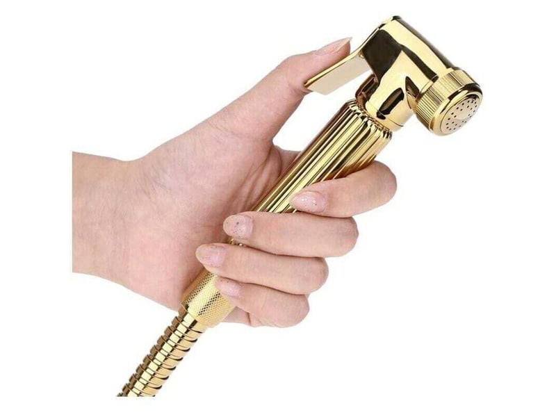  Toilette douchette bidet portable murale spraytête de pulvérisationdouchette à main or  - Conforama C