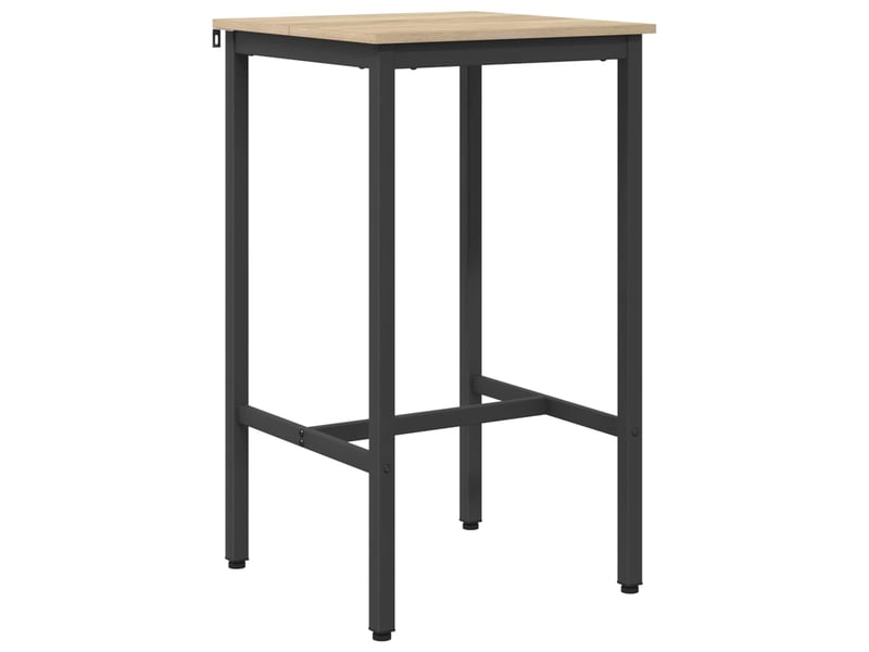 Vidaxl table de bar 52 x 52 x 110 cm bois d'ingénierie chêne sonoma - Conforama D