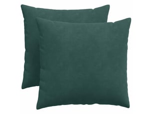 Lot de 2 coussins de canapé, coussins décoratifs vert foncé 50 x 50 cm cf59187