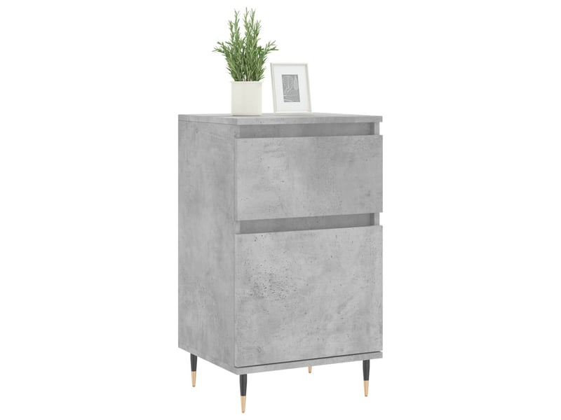  Buffets 2 pcs - bahut - meuble de rangement gris béton 40x35x70 cm bois d'ingénierie  - Conforama C