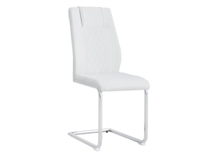 Fauteuil fixe   Simili blanc