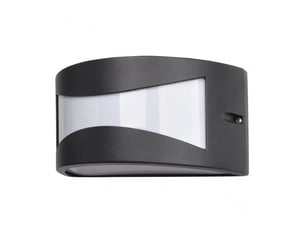 Applique extérieure fabrilamp hadar coloris noir 1 x e27 ip44 13 x 25 x 12 cm