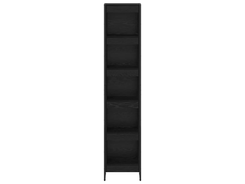  Bibliothèque, armoire à livres 40 x 30 x 189,5 cm bois d'ingénierie chêne noir  - Conforama E