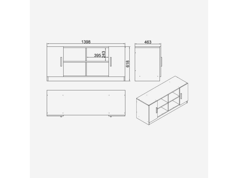  Ensemble de meubles de bureau avec bureau et rangements vaelith  - Conforama D