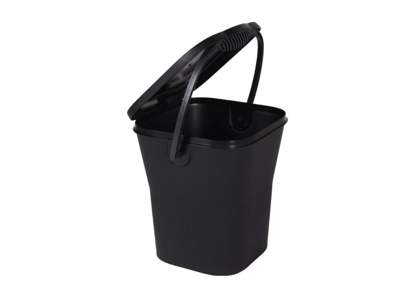  Eda - poubelle à compost - gris anthracite - 6 l - couvercle hermétique - anse  - Conforama A