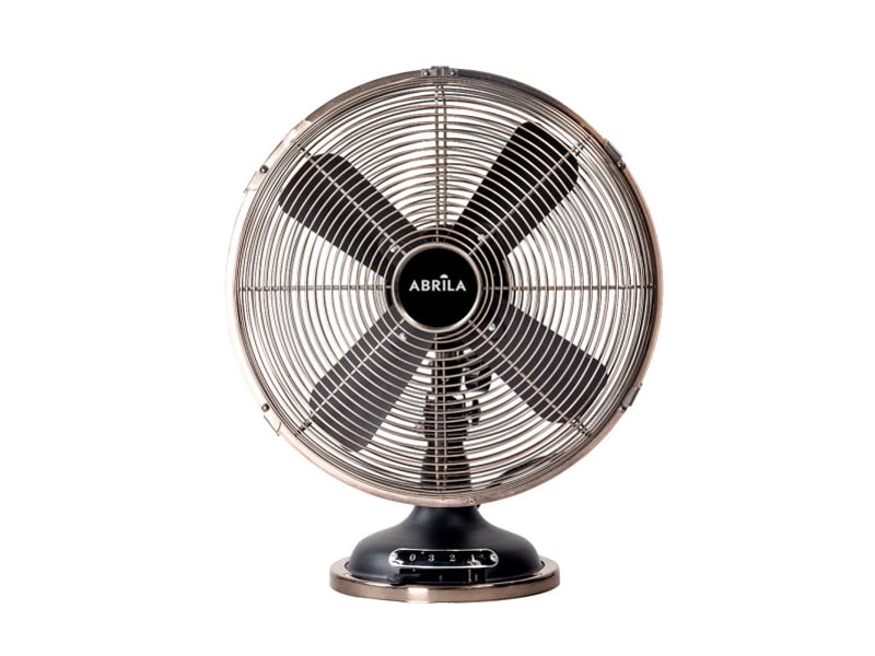  Ventilateur de table fabrilamp capitolio noircuivre 37 w 3 vitesses orientable oscillant 42 × 35 × 27 cm 238771073 - Conforama C