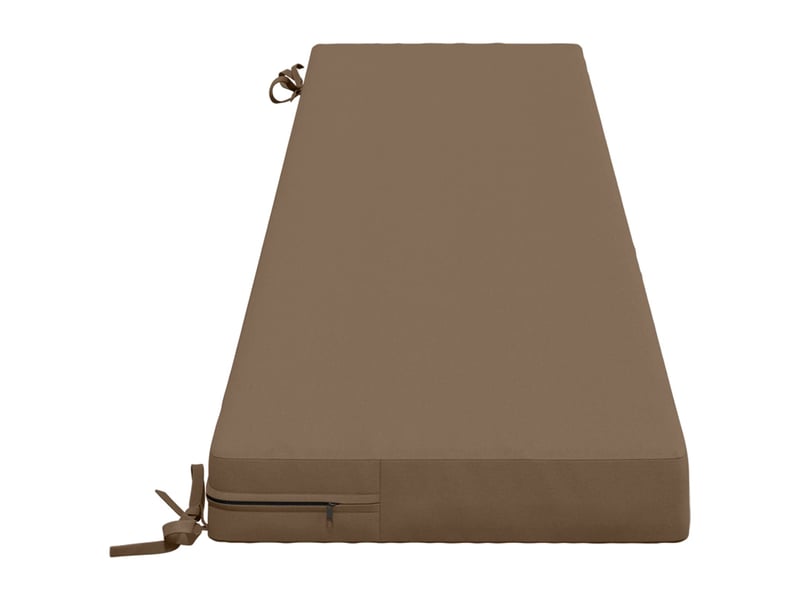  Coussin de banc, coussin d'assise, coussin de canapé soest 100 % polyester taupe 180 x 40 x 8 cm cf53613  - Conforama D
