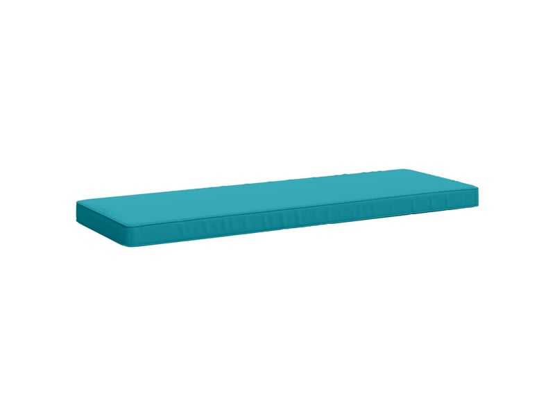  Lot de 2 coussins de banc, coussins d'assise vught 100 % polyester turquoise cf58175  - Conforama C