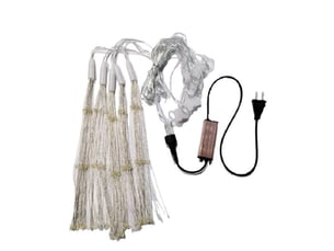 Guirlande lumineuse de noël 480 led  8 modes blanc chaud 4 groupes dans un brin