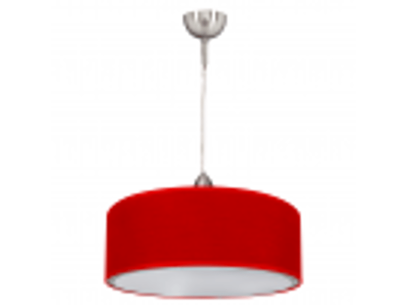  Suspension ABRILA Planetario 1 lumière E27 rouge, abat-jour cylindrique Ø35 cm, hauteur réglable 22-92 cm 1.923/35-ROJO. - Conforama B