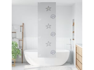 Store enrouleur de douche, store à rouleau 60x240 cm largeur du tissu 56 cm cf45034