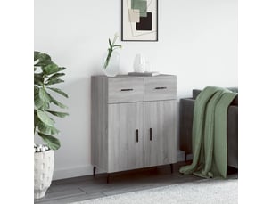 Buffet - bahut - meuble de rangement sonoma gris 69,5x34x90 cm bois d'ingénierie