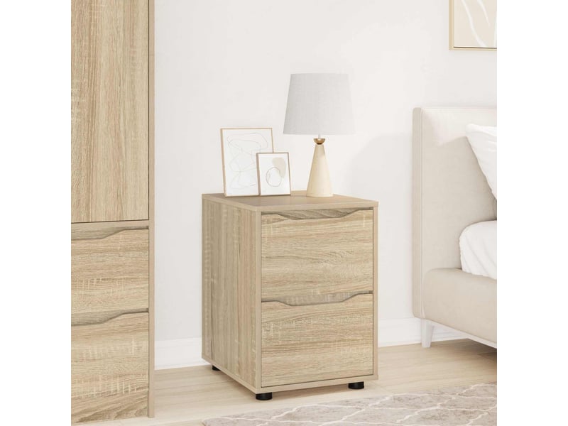  Armoire de rangement, commode de rangement 40 x 48 x 57 cm bois d'ingénierie shl3669  - Conforama B