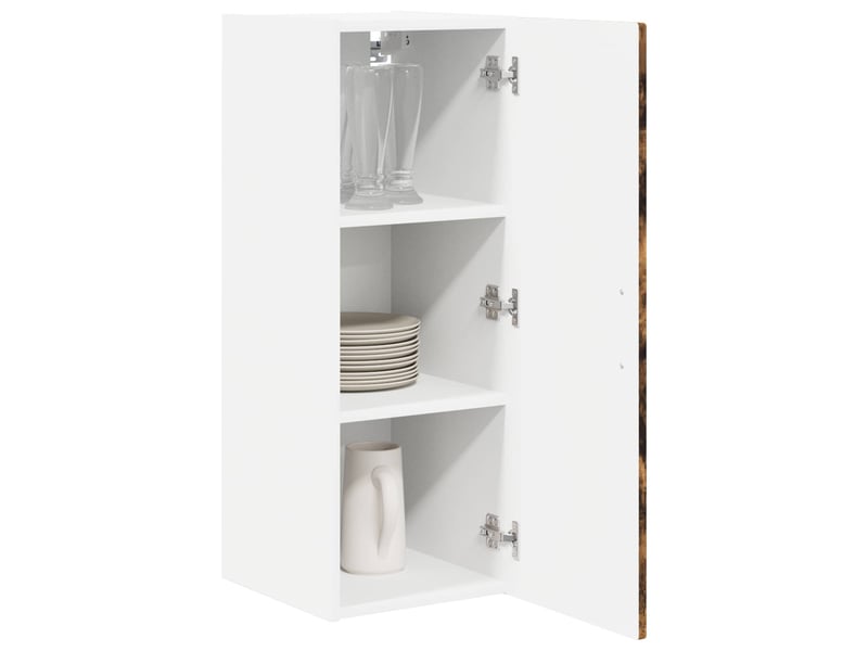 Meuble mural de cuisine | armoire de cuisine 2 pcs chêne fumé bois d'ingénierie shl9463  - Conforama C