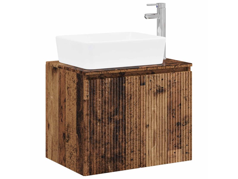 Ensemble de mobilier de salle de bain bois ancien cf64605 - Conforama A