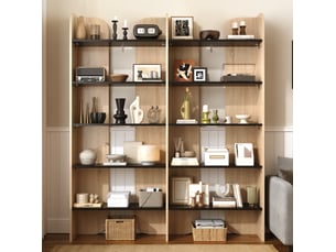 Bibliotheque coloris  bicolore 5 étagère(s) HAUSS SPOLE  - 25 cm x 160 cm