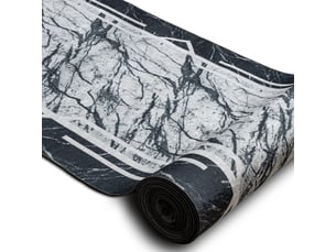 Tapis de couloir antidérapant lotus marmur 60950 marbre gris lavable 120 cm 120x320 cm