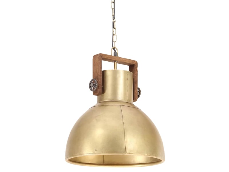  Lampe suspendue, suspension luminaire industrielle 25 w laiton rond 40 cm e27  - Conforama A