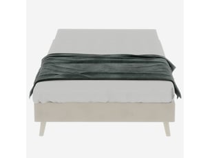 Lit simple 90x200 cm SOGEU   coloris beige