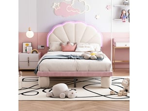 Lit simple 90x200 cm SOGEU   coloris bicolore