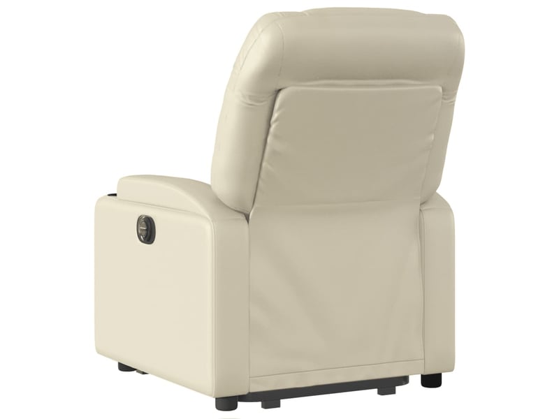  Fauteuil inclinable salon, fauteuil relax crème similicuir shl36823  - Conforama E